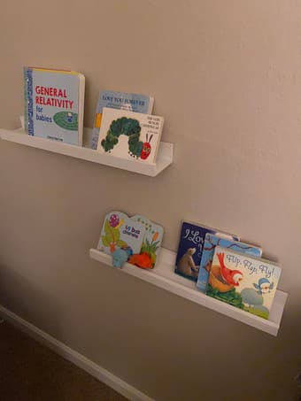 Two Book Wall Shelves (23" x 4") 2
