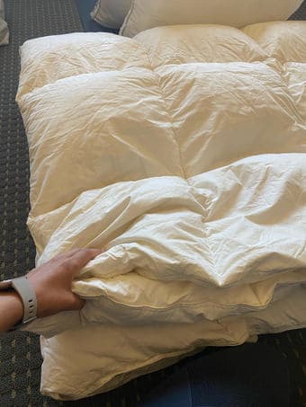 IKEA pillows and king size comforter 2