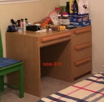 table or nightstand or drawer 1