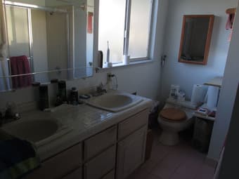 master bedroom & bath -furnished 2