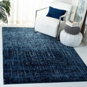 Navy/Light Blue Ombre Area Rug 1