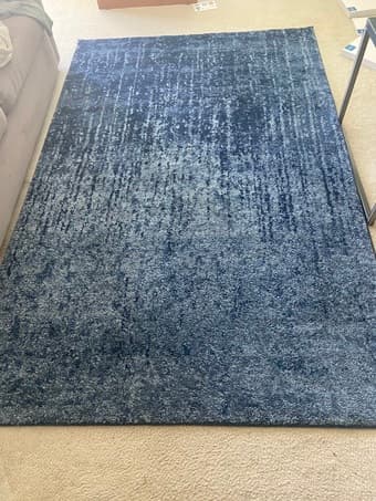 Navy/Light Blue Ombre Area Rug 2