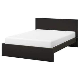 Ikea MALM Black King Bed Frame 2