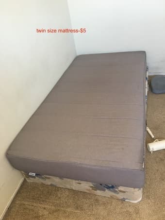 full, twin mattress. 1