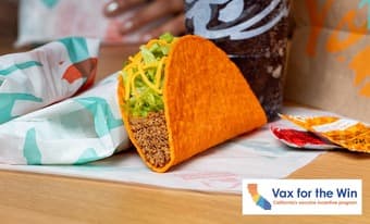 6/15 Only  - Free Taco Bell With Proof of Vaccination 1