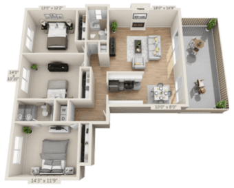 3rd female roommate needed in 3b2b in Mountain View 1