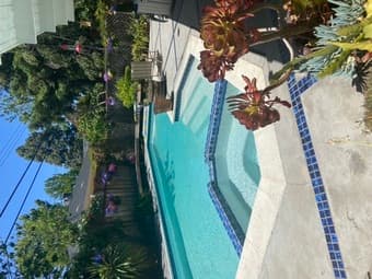 Furnished room with private garden entrance in house with pool 1