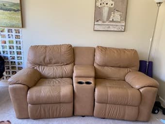 FREE Leather Reclining Couch 1