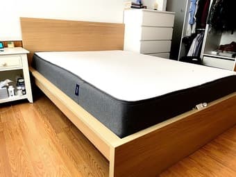 Queen Casper mattress + IKEA bed frame 2