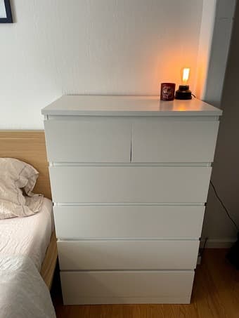 Large white Ikea dresser 1