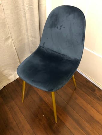 For Sale: 4 Crushed Velvet Chairs 1