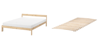 Double IKEA Mattress + Bedframe + Bed slats 1
