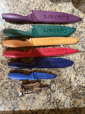 Cooking knife set + wine bottle opener 1