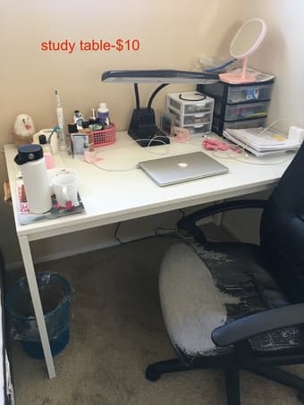 study table. chair 1