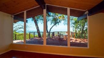 Panoramic views of bay area nestled in forests above Stanford 1