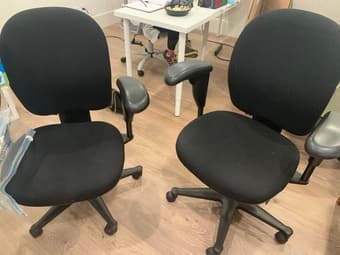 2 desk chairs pickup today 1