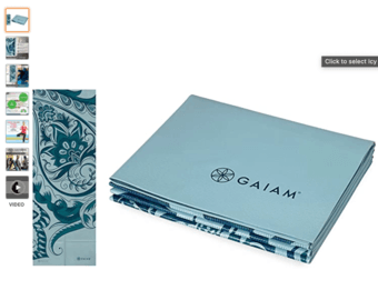 Gaiam Travel Yoga Mat (foldable) 1