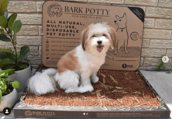 Bark Potty - potty pad for dogs made of real bark 2