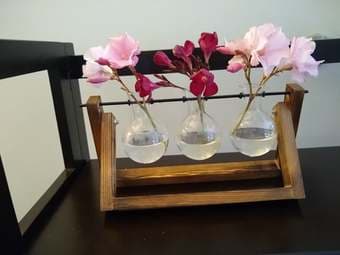 beaker flower holder home decor 1