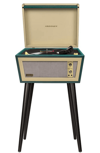 Stylish Portable Vinyl Record Player and Bluetooth Speaker 1