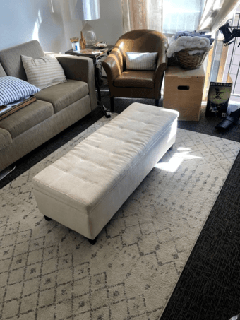 Ottoman with storage space 1