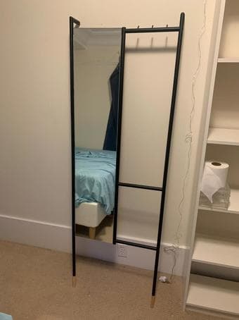 Full body mirror with hooks (Urban) 1