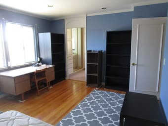 Large master bedroom & bath -furnished 2