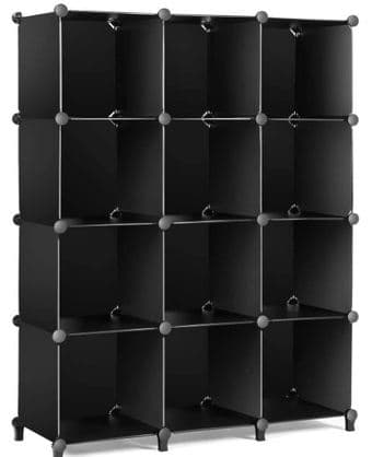 Storage Furniture: 12-Cube Closet Organizer & 8-Pack Storage Bins 3