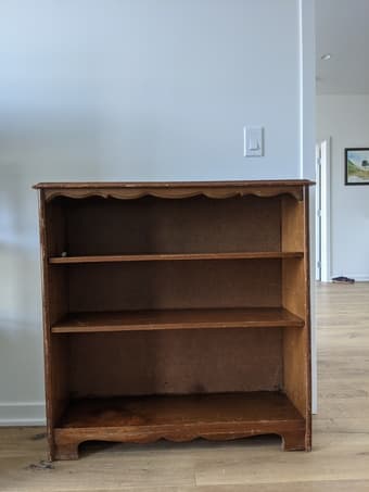 Wood bookshelf 2