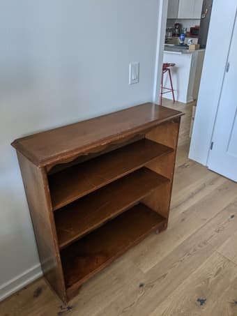 Wood bookshelf 3