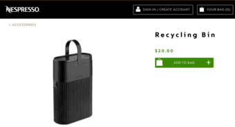Nespresso Recycling Bin 1