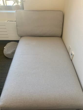 IKEA Kivik chaise light gray in great condition 3