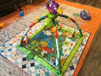 Newborn Baby Supplies: Breast Friend, Jungle Gym, Bouncy Chair, 1