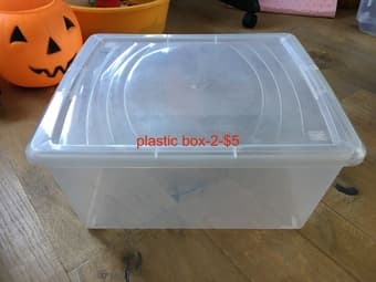 plastic box, container 1