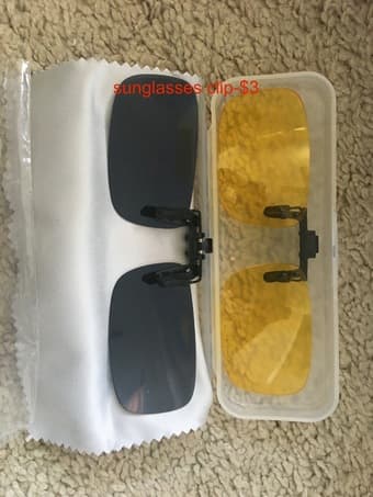 clock, sunglass, nail clippers 2