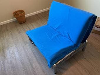 Blue futon 1