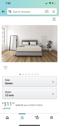 Queen size Mattress (with microwave as a gift if you need) 1
