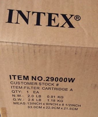 Intex Pool Filters Size A, 6 Pack Filter Cartridge Replacement 2
