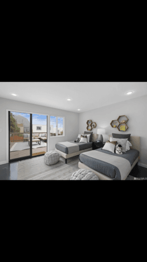 Brand New: 2 bedroom, 1 bath, 1 skylight room, nice view 1