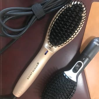 Hair Straightening Brush and Ion Brush 1