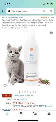 New cat shampoo 2