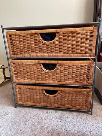 Wooden woven dresser 1