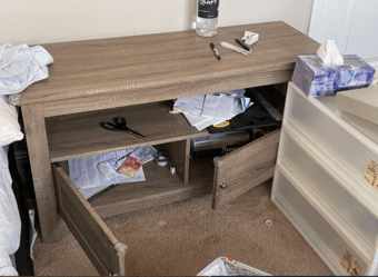 TV stand cabinet two doors MUST GO! 1