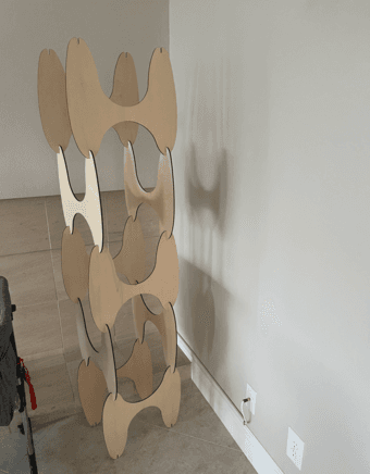 wood hanger stand cloth rack artistic room decoration 1