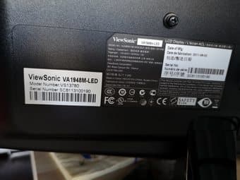 Monitor ViewSonic LED 19" VA1948M 1