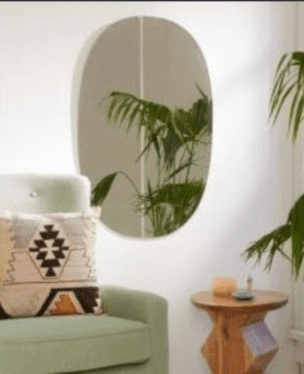 Large oval wall mirror for sale 1