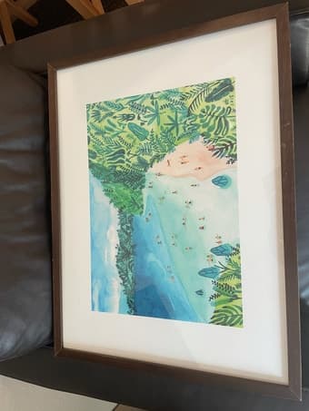 Selling framed painting 25"x19" 1