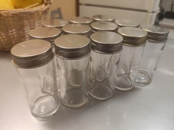 Glass spice jars 1