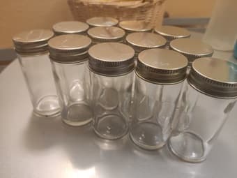 Glass spice jars 2