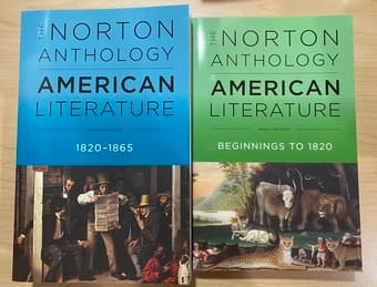 New - The Norton Anthology of American Literature 1